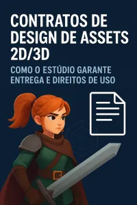 Imagem principal do artigo Contratos de Design de Assets 2D/3D: Como o Estúdio Garante Entrega e Direitos de Uso